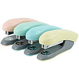 Степлер Welle-2 пласт., №24/6, 20 арк., Pastelini, рожевий, фото 3