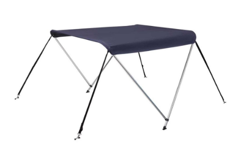 Човновий Тент Для Катера Універсальний 2 Вигину 1.5-1.7 M Ширина Установки Синій Для Невеликих Човнів, фото 1