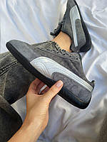 Сірі замшеві жіночі кросівки Puma Speedcat Grey / Демісезонні кеди Пума