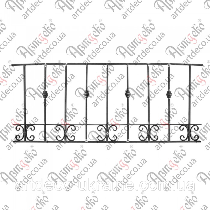 Секція огорожі 625х1500х12 невальц.. 01.013, фото 1