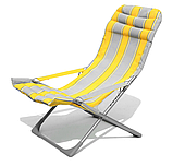 Шезлонг Складаний З Підлокітниками І Підголовником, фото 2