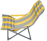 Шезлонг Складаний З Підлокітниками І Підголовником, фото 3