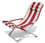 Шезлонг Складаний З Підлокітниками І Підголовником, фото 4