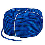 Мотузка Polyester 3 Strand Rope 10 мм × 30 м, синя, фото 2