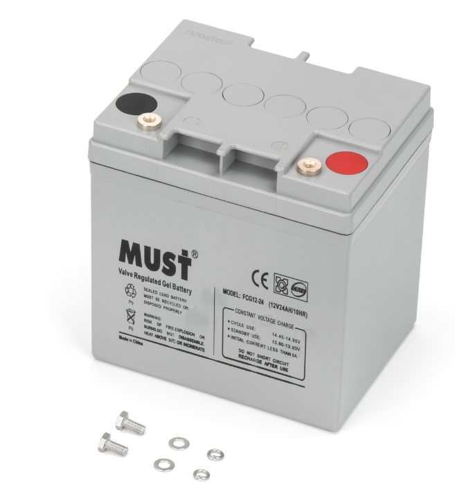 Гелевий Акумулятор Must 12V 24Ah Fcg12-24, фото 1