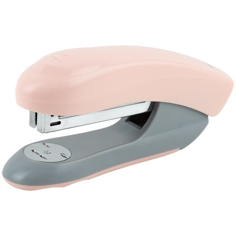 Степлер Welle-2 пласт., №24/6, 20 арк., Pastelini, рожевий, фото 1