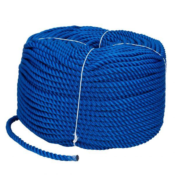 Веревка Polyester 3 Strand Rope 14Mm*200M Blue, фото 1
