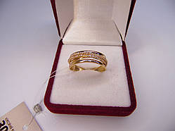 Золоте жіноче кільце. Розмір 19,5