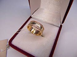 Золоте жіноче кільце. Розмір 16