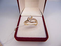 Золоте жіноче кільце. Розмір 20,2