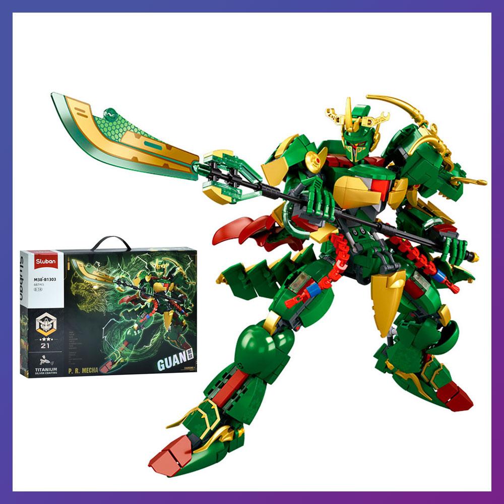 Дитячий конструктор-перегон робот Sluban M38-B1303 687 деталей, фото 1