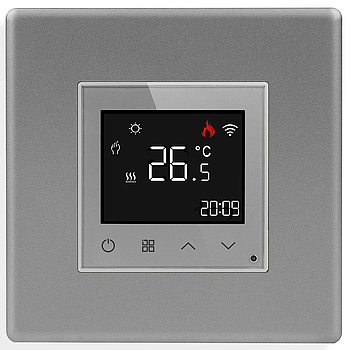 Wi-Fi терморегулятор для теплої підлоги 1DAL | Сірий , Сенсорний (P86-TR.WF.GR)