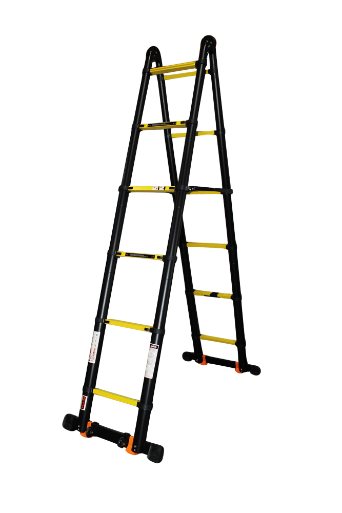 GTM Лестница-трансформер телескопическая 2*6сх 1,0-5,0м анодированный алюминий