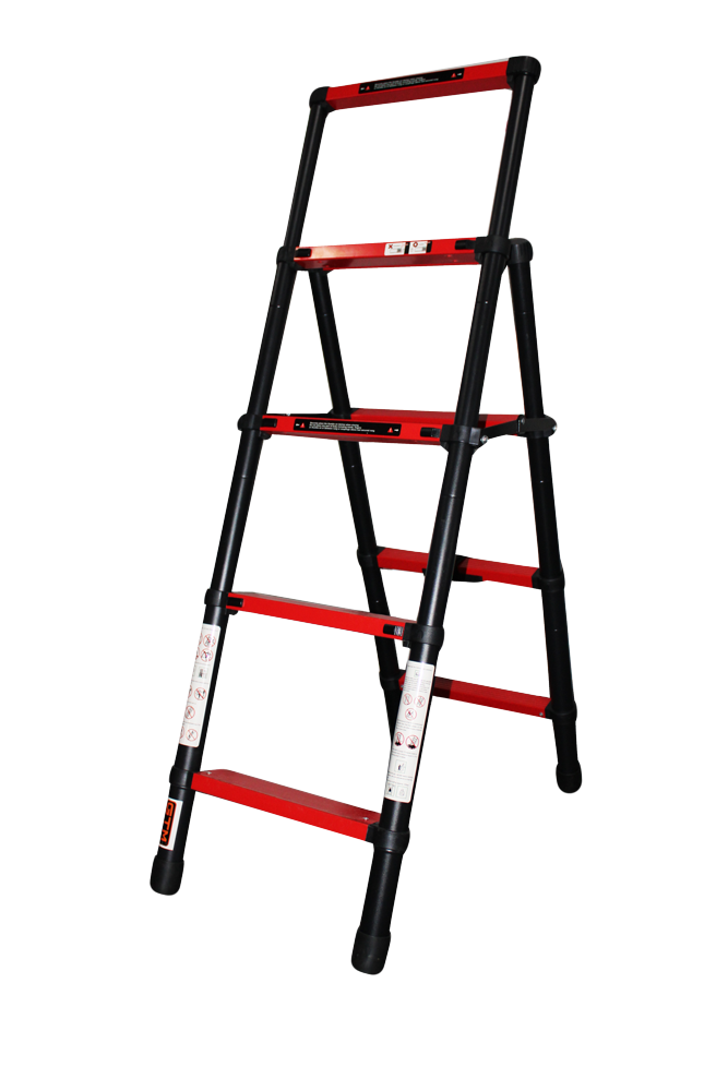 GTM Стремянка телескопічна 4сх. верх.сх. 1,4м, двостороння
