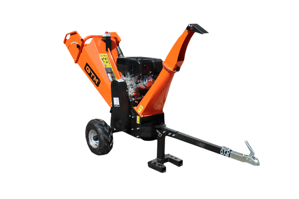 GTM Измельчитель бенз. GS15002 15к.с., диам.гилок до 12см, барабан с 2-мя ножами