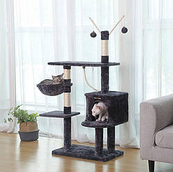Когтеточка будиночок для кота з ліжком 134 см PCT35G