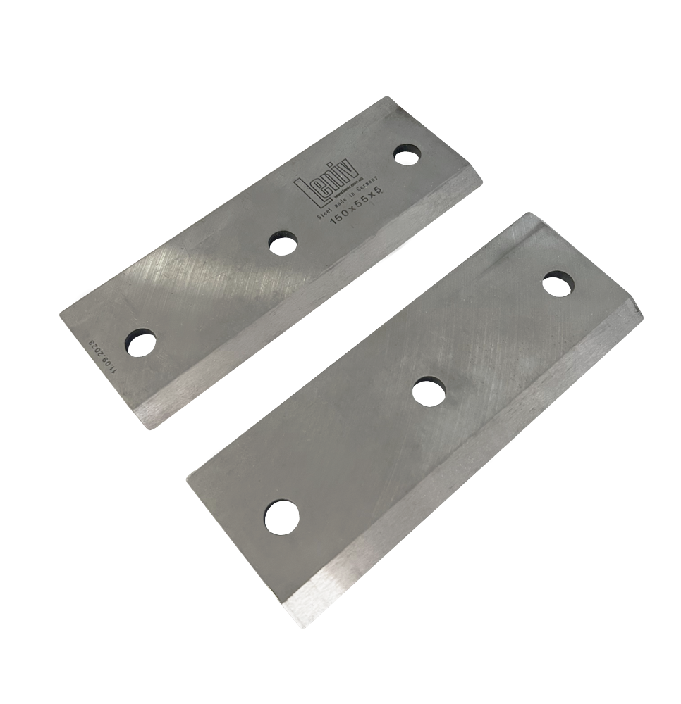 GTM Комплект ножів для подрібнювача деревини GTM GS6501, 150*55*5мм (2шт)