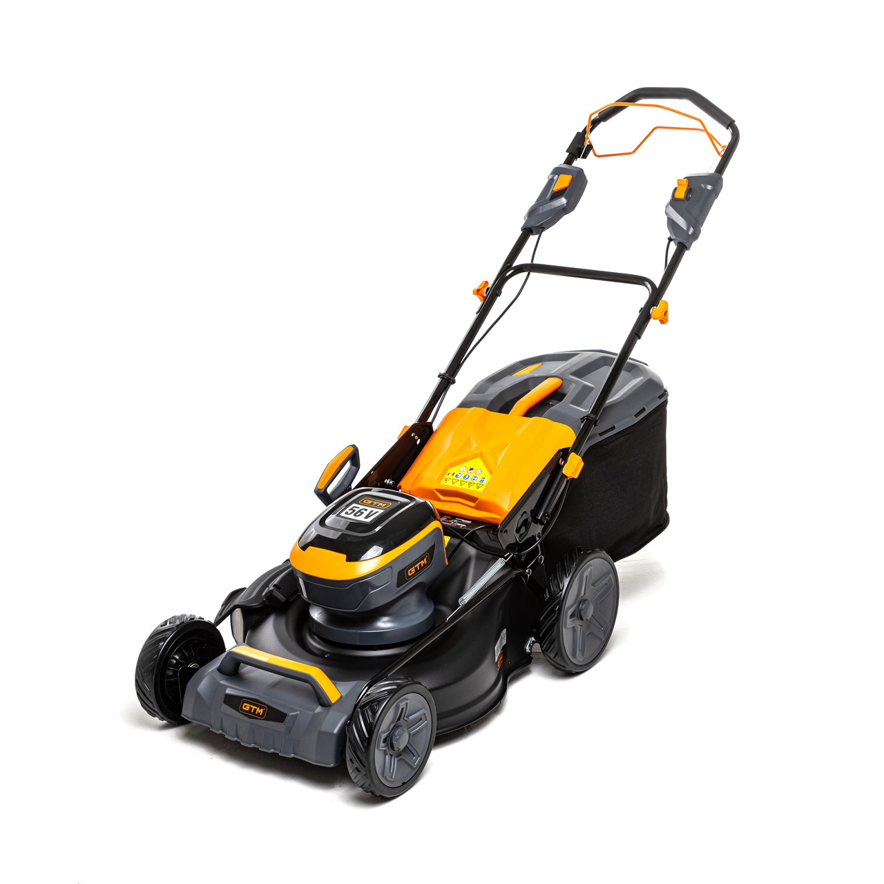 GTM Газонокосарка акум. LM56/480SP-V KIT, 56В, ширина зрізу 48см, самохідна, акум. 4А*год + зарядний пристрій