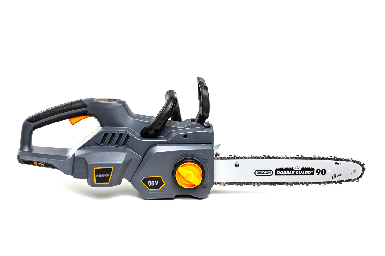 GTM Пила ланцюгова акум. CS56/1800BL, 56В, шина 35см, 52лан, 3/8P, 1,1мм, КАРКАС