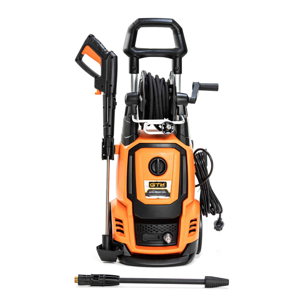 GTM Мийка в/т LT707 інд.двигун, тиск - 130/195бар, прод 7,5л/хв, шланг 8м, алюм. помпа