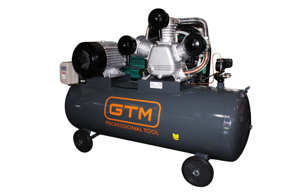 GTM Компресор рес-220л 1100/900л/хв 7,5кВт 10бар 380В 3 циліндри V-под.