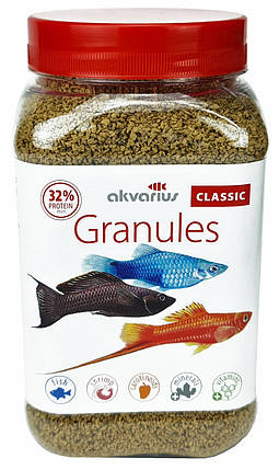 Корм Акваріус, Classic Menu - Granules 250 Корм для акваріумних риб в гранулих, фото 1