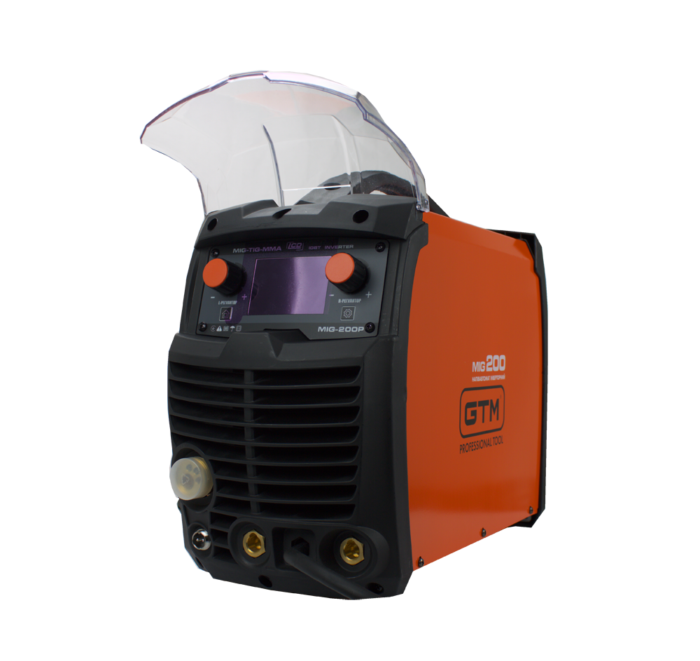 GTM Напівавтомат зварювал. MIG-200SP LCD 200A 220В Double puls