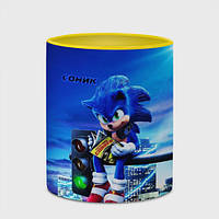 Чашка с принтом Sonic 330 мл (цвет чашки на выбор)