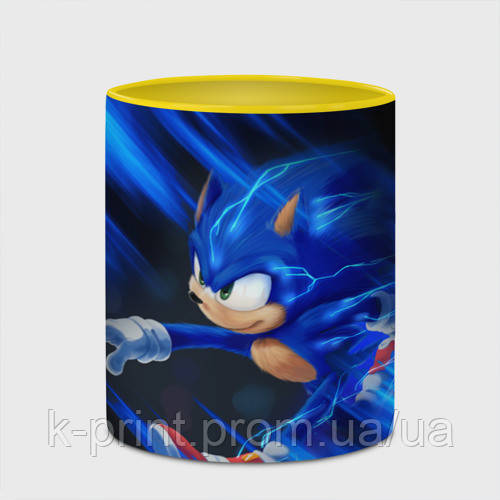 Чашка с принтом Sonic Соник 330 мл (цвет чашки на выбор) - фото 1 - id-p2702855641