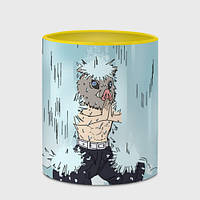 Чашка с принтом Медитация Иноске 330 мл (цвет чашки на выбор)