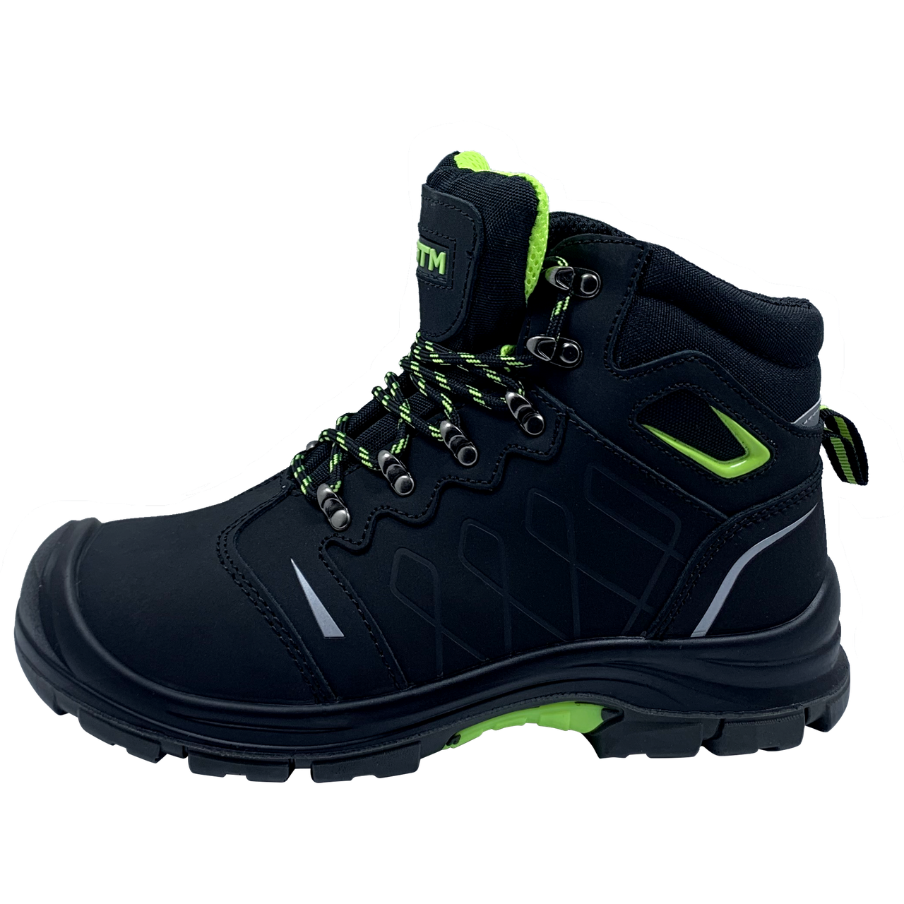 GTM Ботинки рабочие с мет. носком, р.40 с светоотворающими вставками SM-095