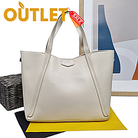 Сумка жіноча тоут натуральна шкіра світло-бежевий Арт.11063 milk (БР) VIVAVERBA Україна — (54)