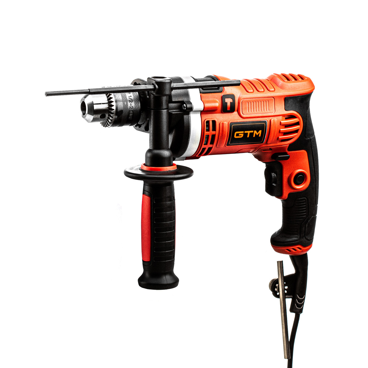 GTM Дриль уд. DI 13/750ER(M) 750Вт, 0-3200об/хв, патрон 13мм, 13/18/32мм