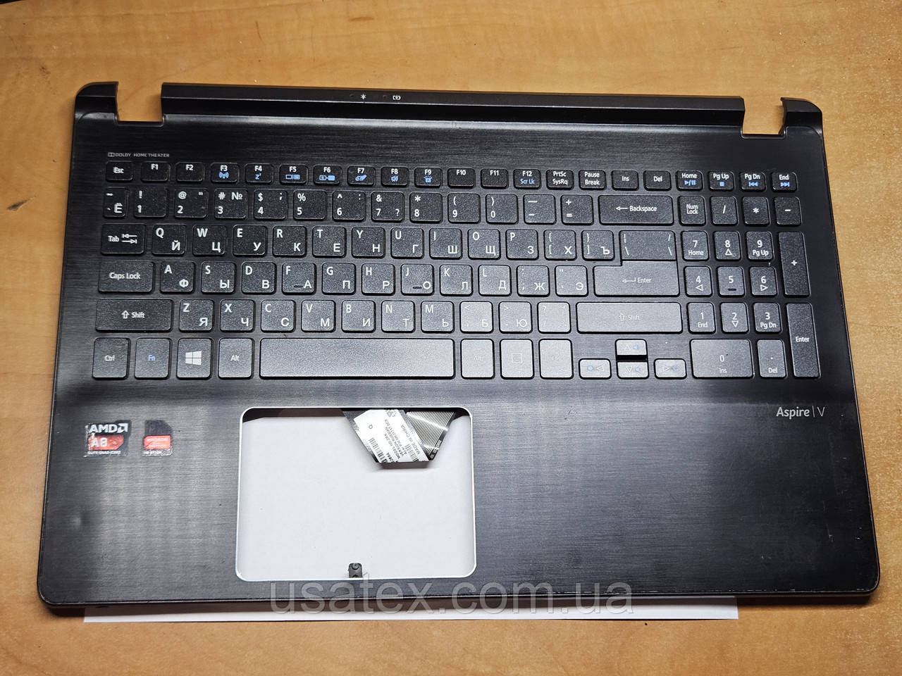 Acer v5-522g Корпус C (топкейс, средняя часть) + клавиатура (состояние неизвестно) - фото 1 - id-p2702865017