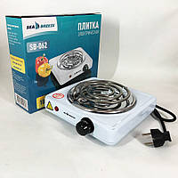 Міні електрична плита Sea Breeze SB-062 1000 Вт, Плита підлогова потужна Стильна електро GC-52