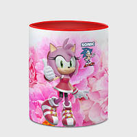 Чашка с принтом Sonic - Amy Rose - Video game 330 мл (цвет чашки на выбор)