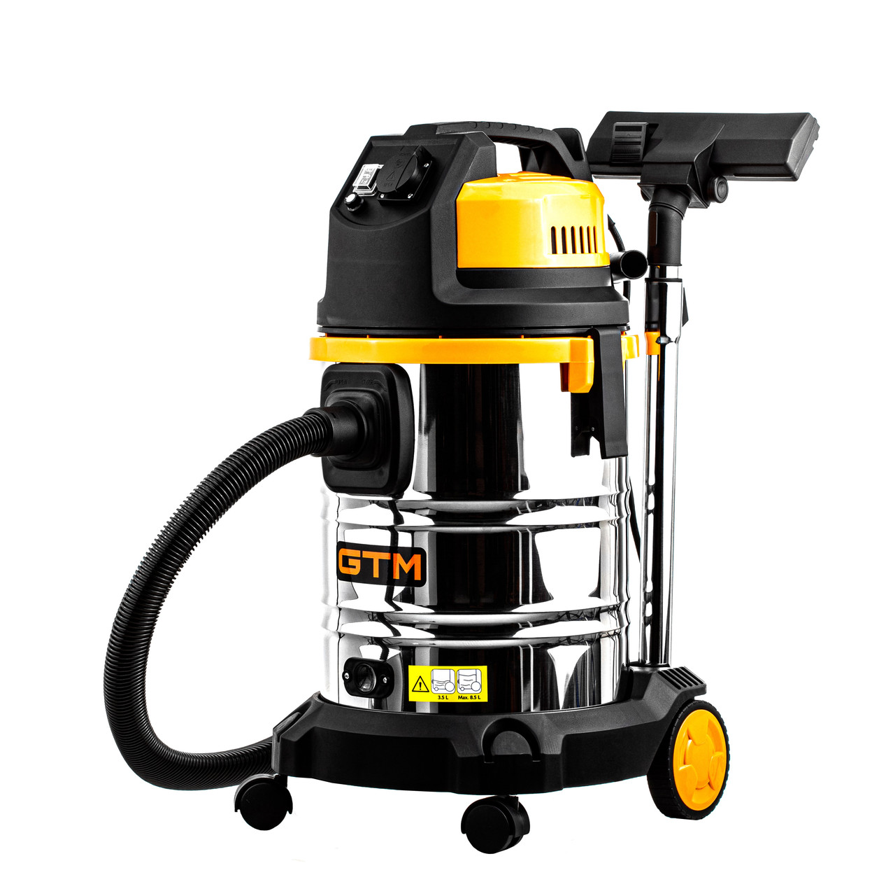 GTM Пылесос JN508 строительный, сухой/влажный. 1600Вт/220В, бак 30л