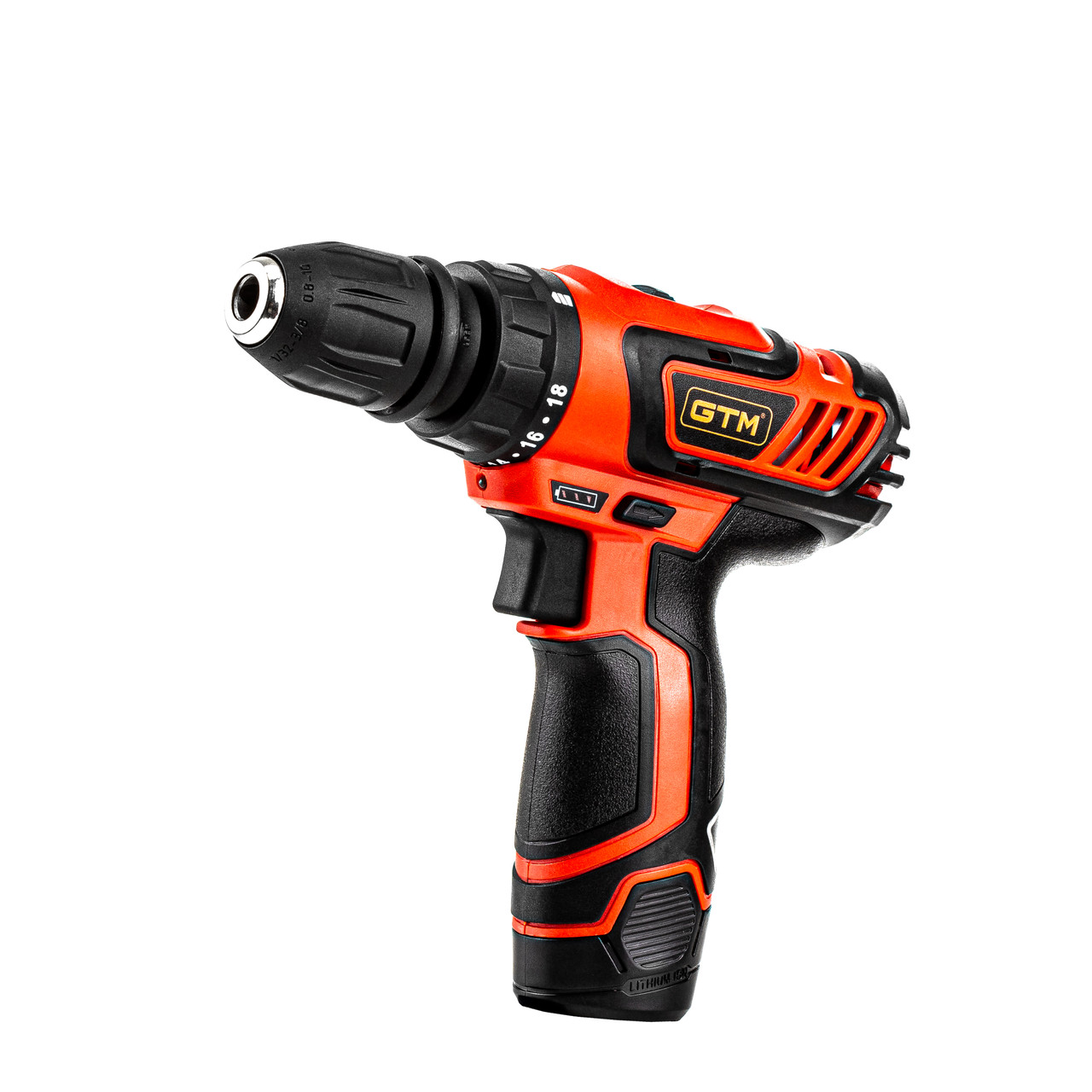 GTM Дриль-шурупокрут акум. DS12/30, 12В, 30Нм, 2шв +акум.1,5Аг-2шт, зарядний пристрій