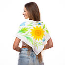 Хустка шовкова Сонячна квітка, фото 5