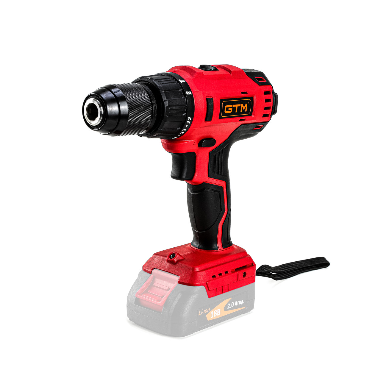 GTM Дриль-шурупокрут акум. DSI18/60BL з ударом, 18В, 60Нм, КАРКАС (без АКБ і ЗП)