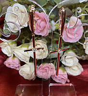 Сережки хрестики Xuping Jewelry з неіржавкої сталі