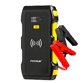 Пусковий пристрій бустер Foxsur Car Jump starter FJS-800 1200A 12В із бездротовою зарядкою