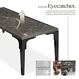 Обідній стіл із технороту Foggia 196 см, сірий колір, фото 7