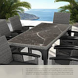 Обідній стіл із технороту Foggia 196 см, сірий колір, фото 9