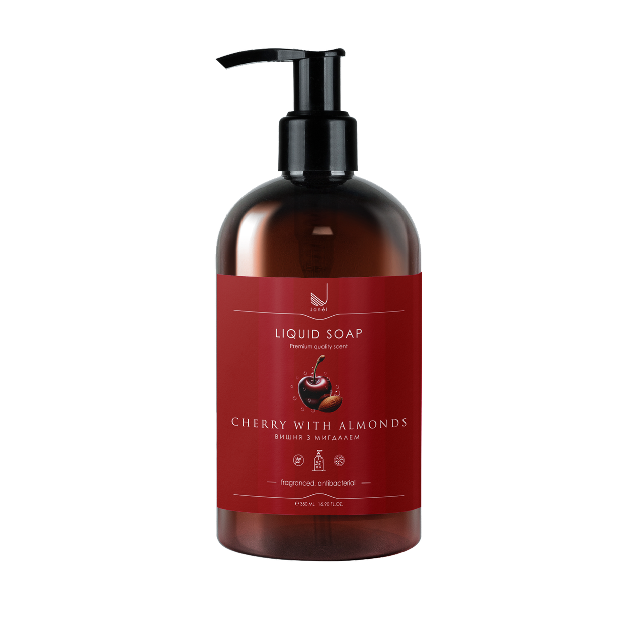 Рідке мило Janel - Cherry with almonds, Вишня з мигдалем, фото 1