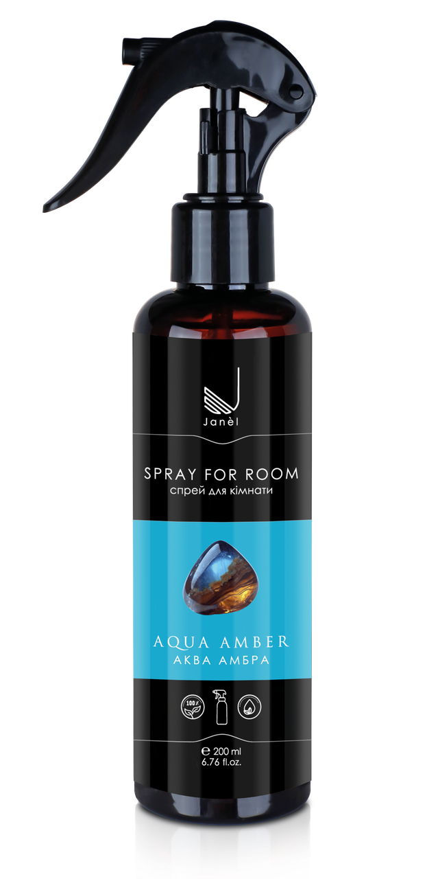 Спрей для кімнати Janel - Aqua amber, Аква амбра, фото 1