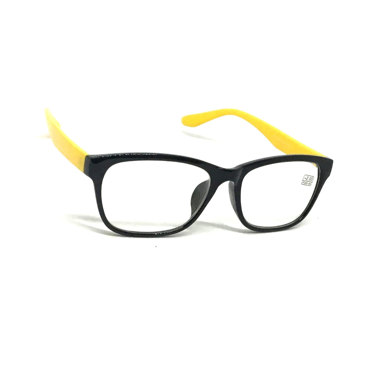 Пластикові окуляри 6280  чорно-жовті