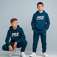 Теплий Костюм на флісі для хлопчика 146-164 см 003316 Туреччина Бірюза