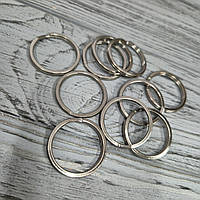 Кільце для ключів плоске 26 мм Темний Нікель