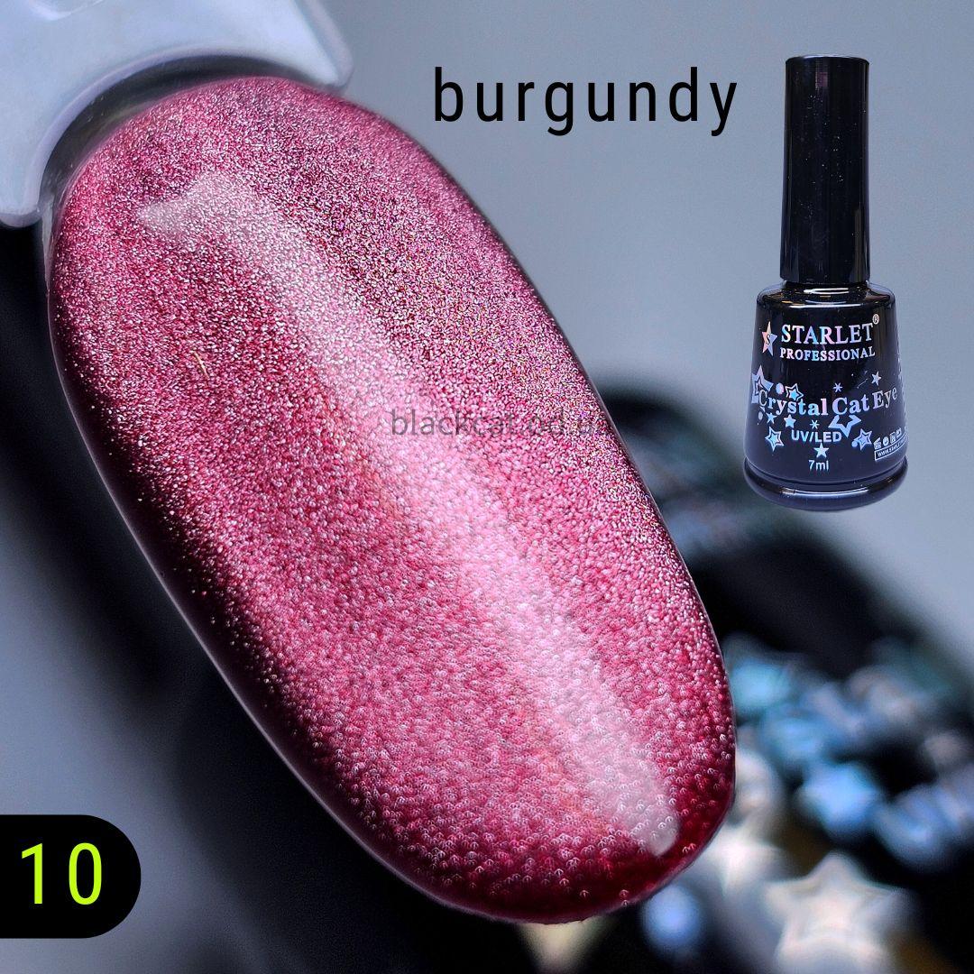 Кришталева кішка світла бежева, тілесна (нюдова шовкова) гель лак котяче око Crystal Cat Eye 7мл №10, фото 1